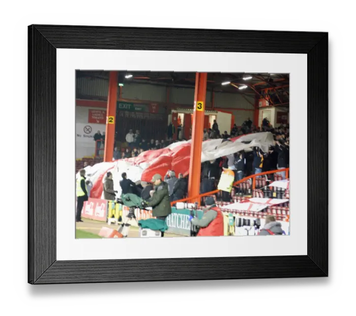 Framed Print : A Sea of Passionate Unity: Bristol City Football Club Fans