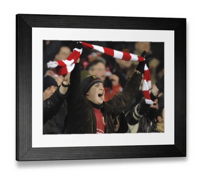 Framed Print : Bristol City FC: Unwavering Passion of the Devoted Fans