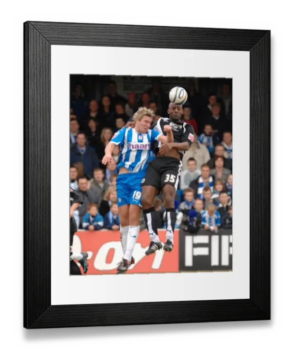 Framed Print : Dele Adebola in Action: Colchester United vs. Bristol City Framed Print : Dele Adebola in Action: Colchester United vs. Bristol City