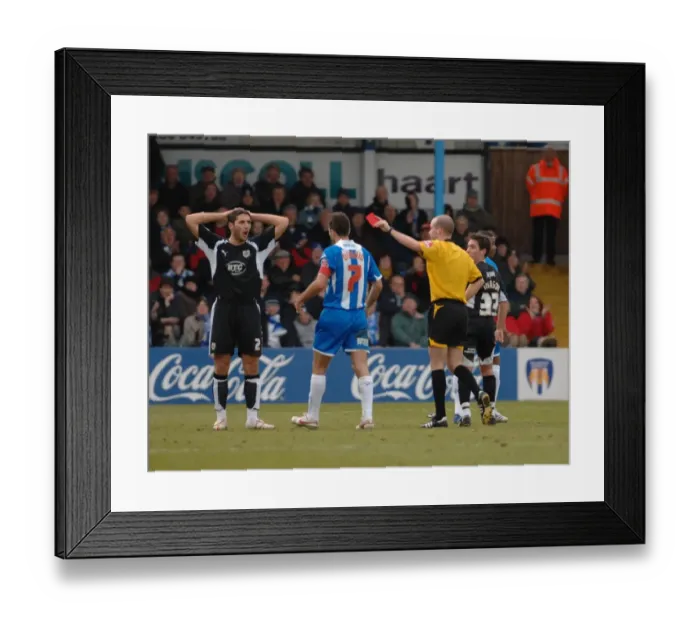 Framed Print : Bradley Orr in Action: Colchester United vs. Bristol City Framed Print : Bradley Orr in Action: Colchester United vs. Bristol City