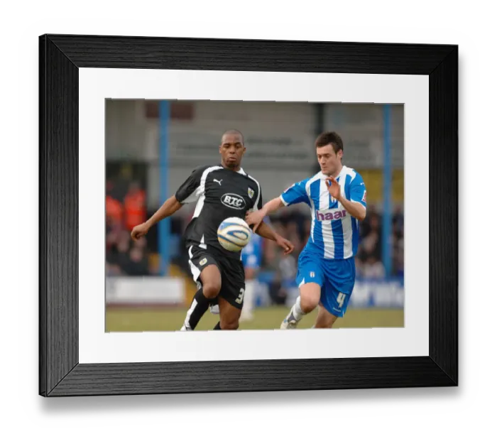 Framed Print : Darren Byfield in Action for Bristol City Against Colchester United