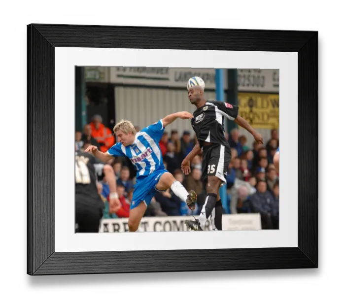 Framed Print : Dele Adebola in Action: Colchester United vs. Bristol City