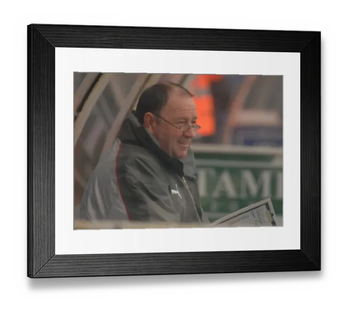 Framed Print : Gary Johnson in Action: Colchester United vs. Bristol City