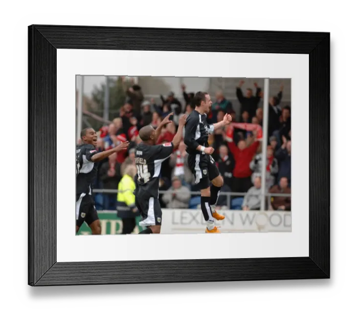 Framed Print : Michael McIndoe's Euphoric Moment: Colchester United vs. Bristol City Framed Print : Michael McIndoe's Euphoric Moment: Colchester United vs. Bristol City