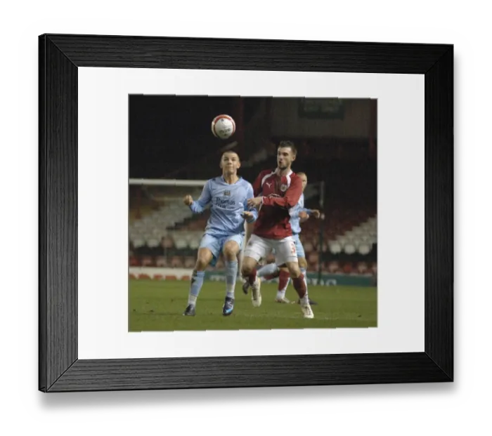 Framed Print : George Boon in Action: Bristol City U18s vs Manchester City U18s