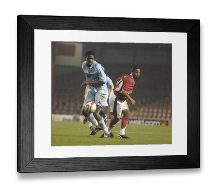 Framed Print : Tristan Plummer in Action: Bristol City U18s vs Manchester City U18s Framed Print : Tristan Plummer in Action: Bristol City U18s vs Manchester City U18s
