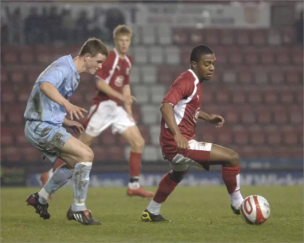 Tristan Plummer: In Action for Bristol City U18s Against Manchester City U18s