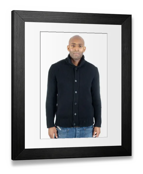 Framed Print : Intense Portrait of Dele Adebola: A Footballing Icon of Bristol City Framed Print : Intense Portrait of Dele Adebola: A Footballing Icon of Bristol City