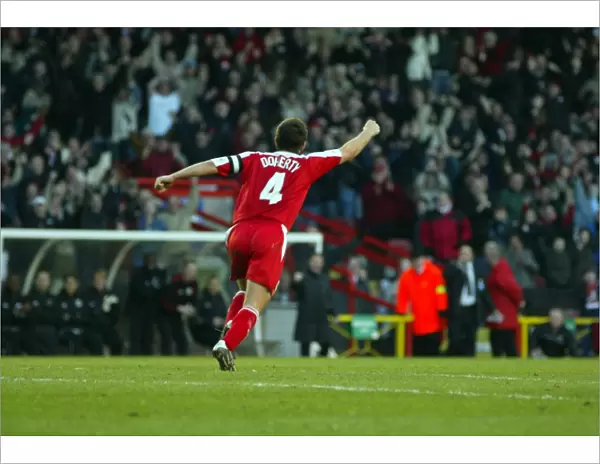 Tommy Doherty's Euphoric Moment: Celebrating a Goal for Bristol City (03-04)