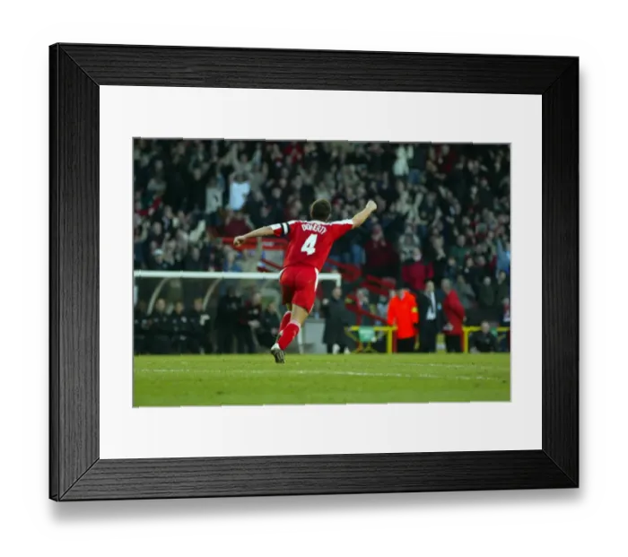 Framed Print : Tommy Doherty's Euphoric Moment: Celebrating a Goal for Bristol City (03-04) Framed Print : Tommy Doherty's Euphoric Moment: Celebrating a Goal for Bristol City (03-04)