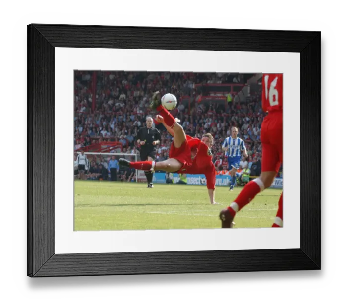 Framed Print : Lee Peacock: In Action for Bristol City FC (03-04) Framed Print : Lee Peacock: In Action for Bristol City FC (03-04)