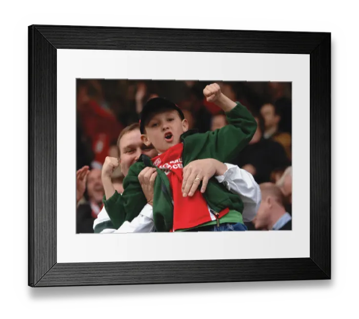 Framed Print : A Sea of Passionate Unity: Bristol City Football Club Fans