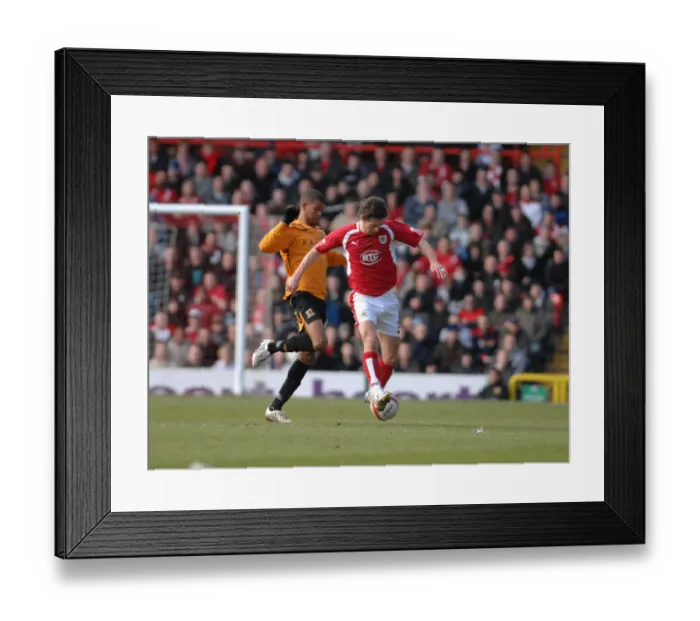 Framed Print : Jamie McAllister in Action: Bristol City vs Hull City