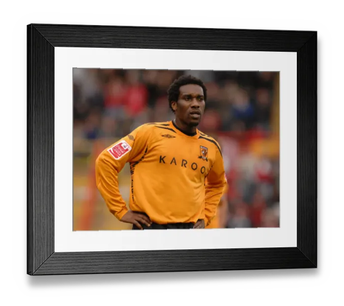 Framed Print : JJ Okocha in Action: Bristol City vs Hull City Framed Print : JJ Okocha in Action: Bristol City vs Hull City
