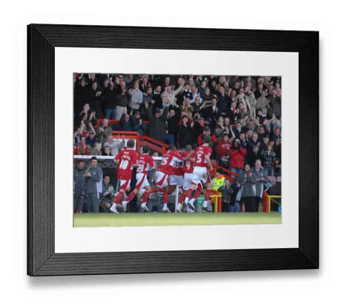 Framed Print : Dele Adebola Celebration Touchline Framed Print : Dele Adebola Celebration Touchline