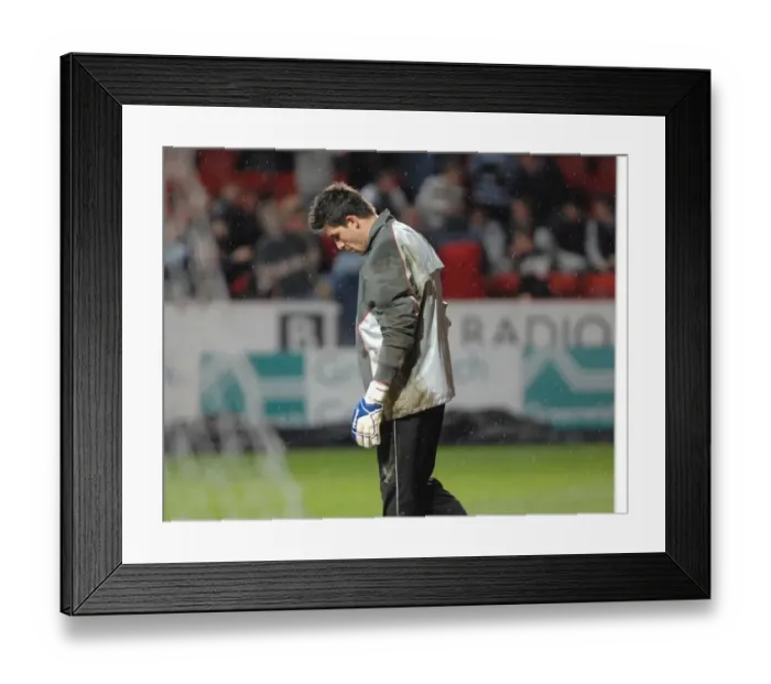 Framed Print : Adriano Basso in Action: Charlton Athletic vs. Bristol City