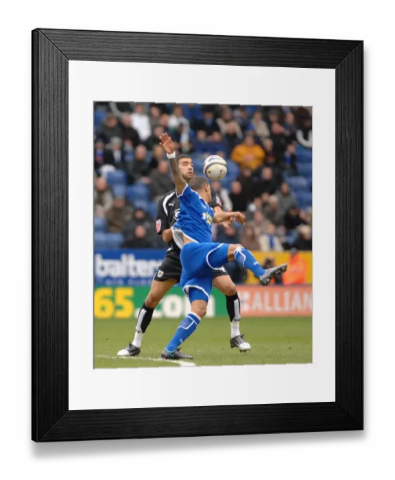 Framed Print : Liam Fontaine: Brave Defender of Bristol City Against Leicester City