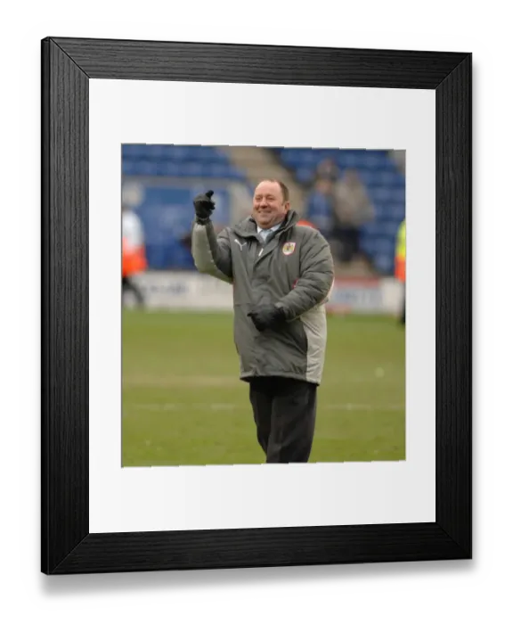 Framed Print : Gary Johnson Rallies Bristol City: The Football Showdown - Leicester City vs. Bristol City Framed Print : Gary Johnson Rallies Bristol City: The Football Showdown - Leicester City vs. Bristol City