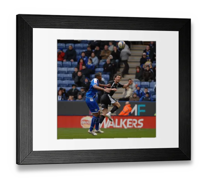Framed Print : Jamie McAllister: Leicester City vs. Bristol City Showdown