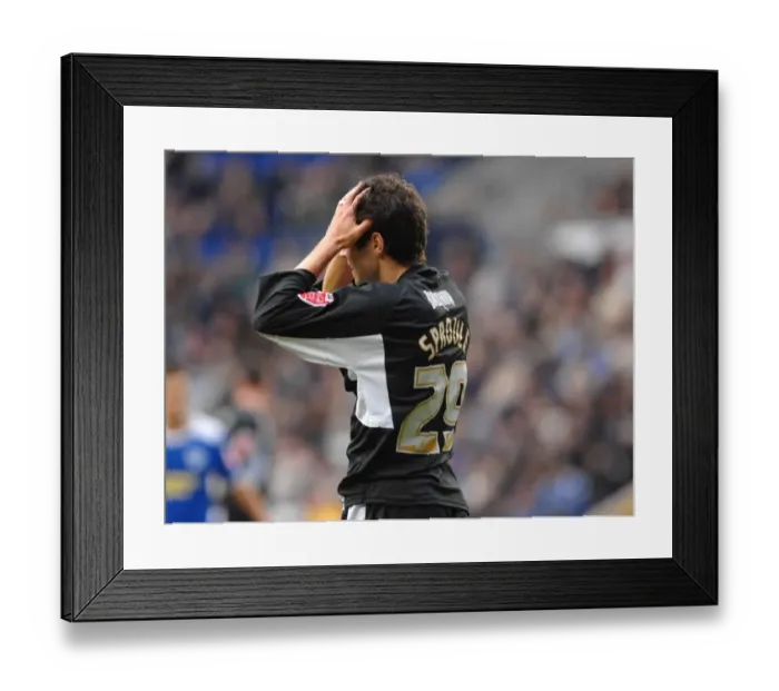 Framed Print : Ivan Sproule in Action: Leicester City vs. Bristol City