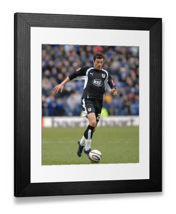 Framed Print : Football Rivalry: Ivan Sproule in Action - Leicester City vs. Bristol City