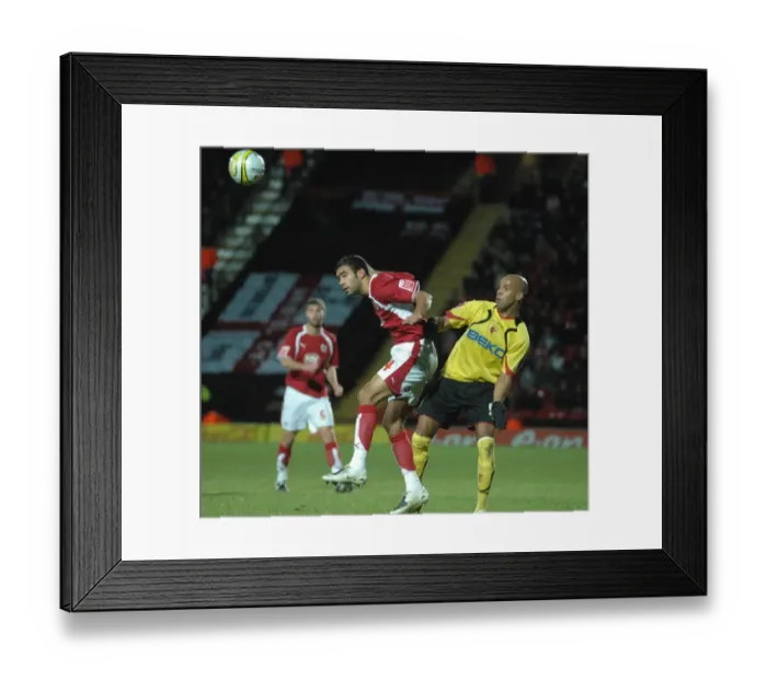 Framed Print : Liam Fontaine in Action: Watford vs. Bristol City - A Football Battle Framed Print : Liam Fontaine in Action: Watford vs. Bristol City - A Football Battle