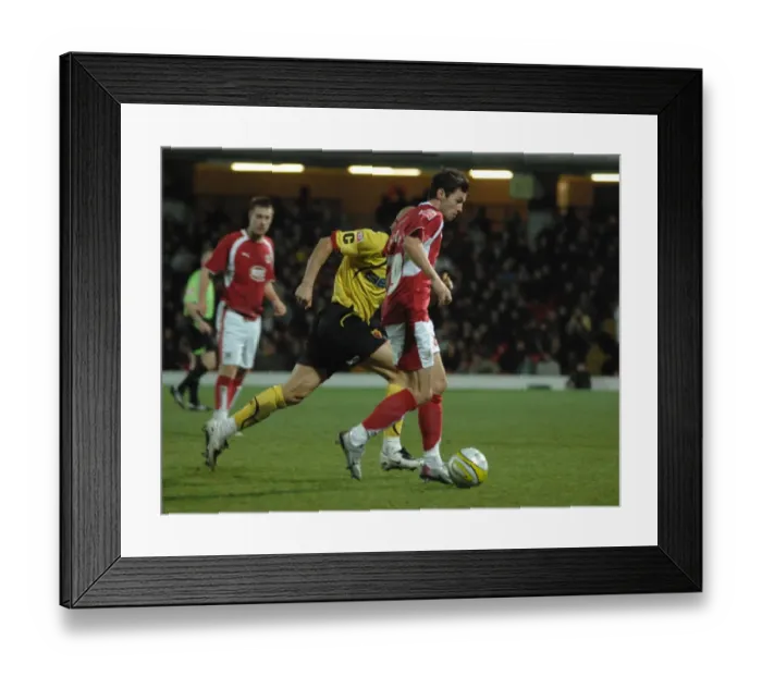 Framed Print : Ivan Sproule in Action: Watford vs. Bristol City