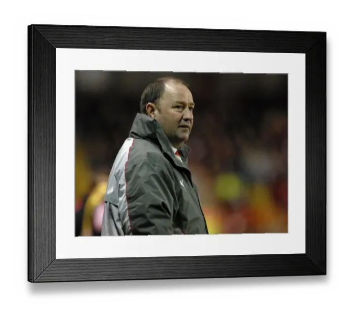 Framed Print : Gary Johnson in Action: Bristol City vs. Watford Framed Print : Gary Johnson in Action: Bristol City vs. Watford