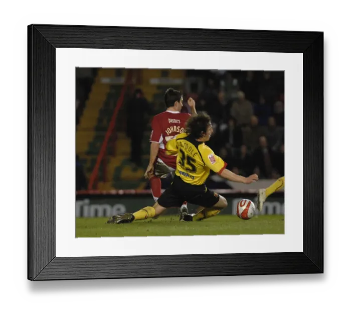 Framed Print : Bristol City vs. Watford: Lee Johnson in Action