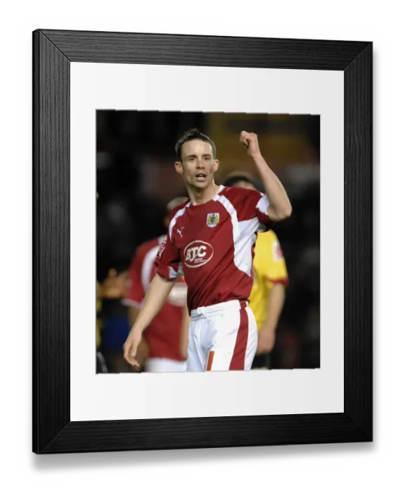 Framed Print : Michael McIndoe in Action: Bristol City vs. Watford