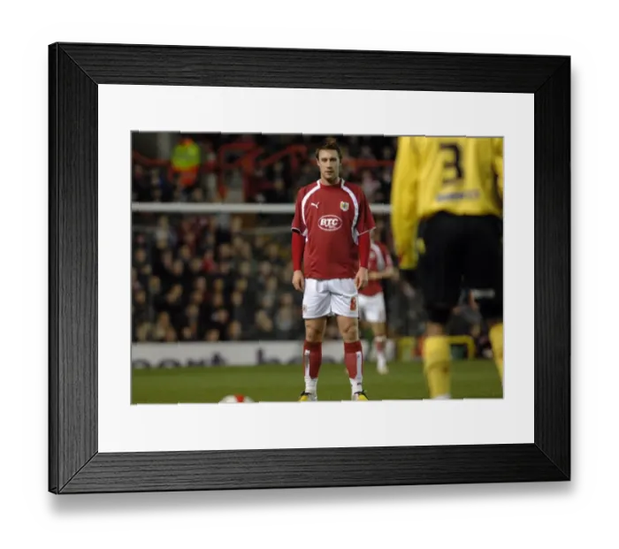 Framed Print : David Noble in Action: Bristol City vs. Watford