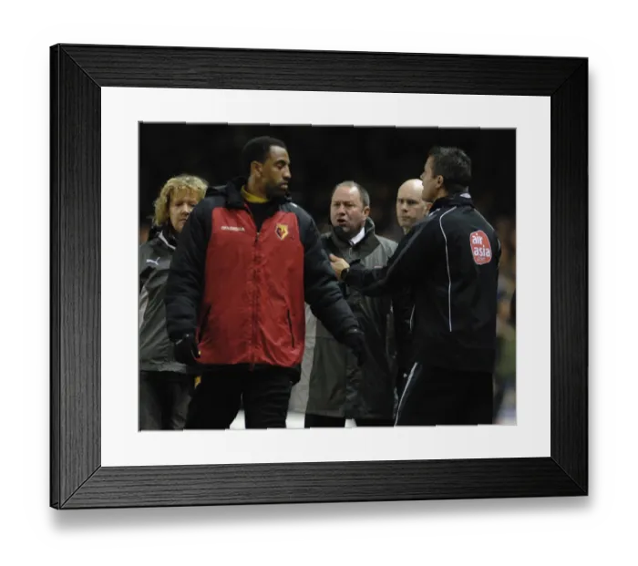 Framed Print : Gary Johnson in Action: Bristol City vs. Watford