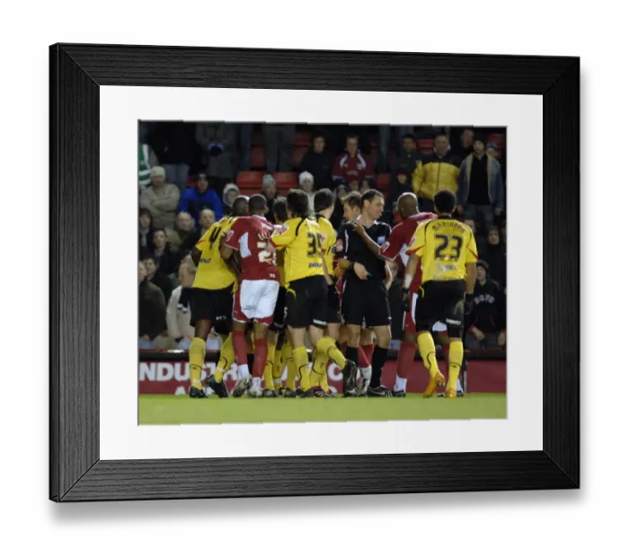 Framed Print : Bristol City vs. Watford: A Football Rivalry from the 07-08 Season