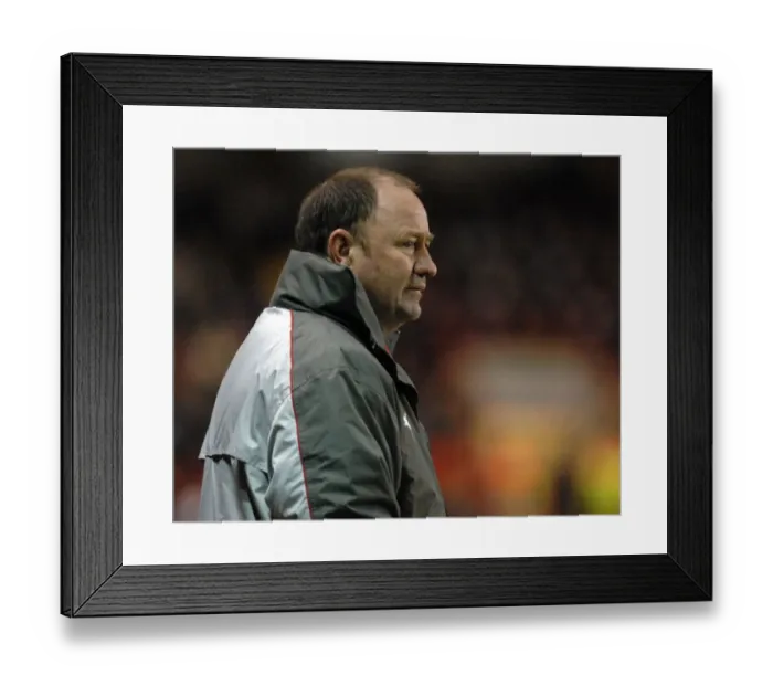 Framed Print : Gary Johnson in Action: Bristol City vs. Watford