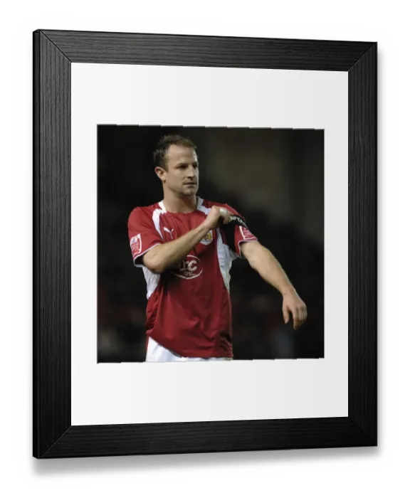 Framed Print : Louis Carey in Action for Bristol City Against Watford