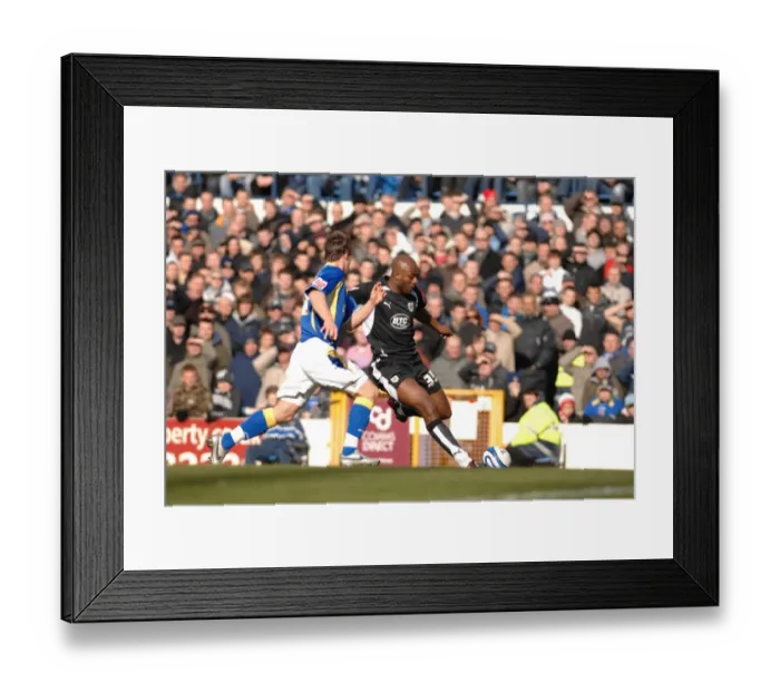 Framed Print : Dele Adebola in Action: Cardiff City vs. Bristol City Framed Print : Dele Adebola in Action: Cardiff City vs. Bristol City
