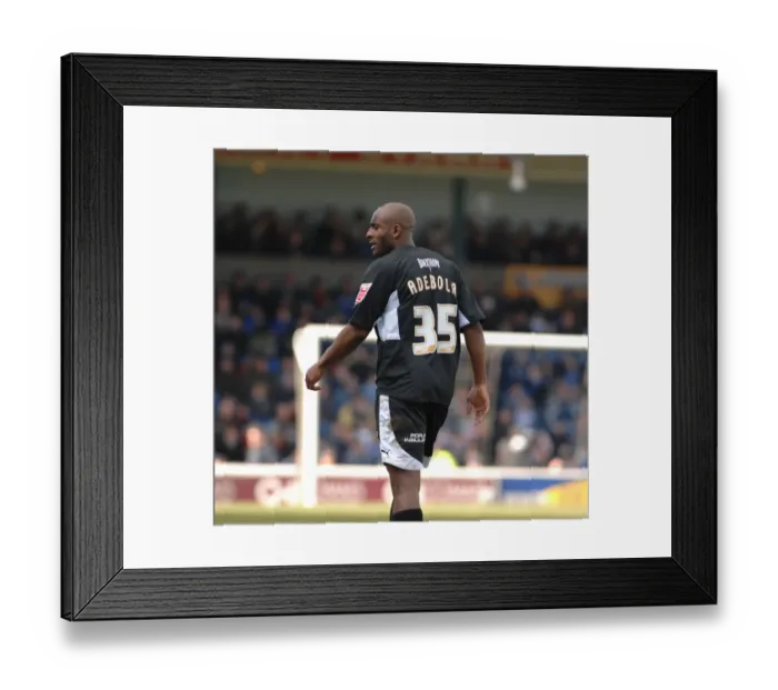 Framed Print : Dele Adebola's Thrilling Goal: Cardiff City vs. Bristol City