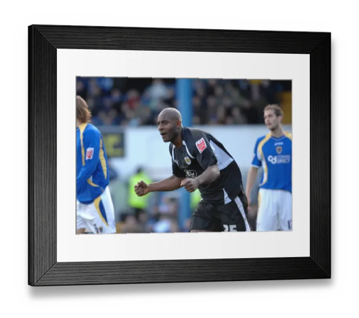 Framed Print : Dele Adebola in Action: Cardiff City vs. Bristol City