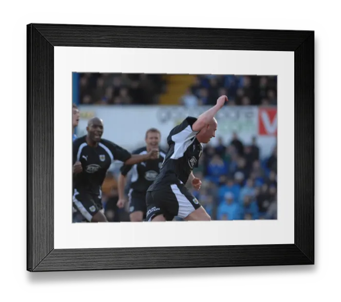 Framed Print : Brooker in Action: Cardiff City vs. Bristol City
