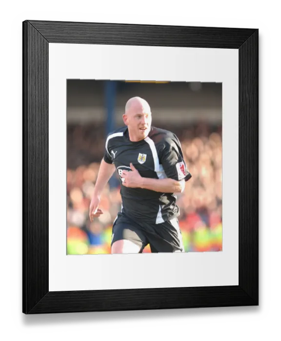 Framed Print : Bristol City vs. Cardiff City: A Football Rivalry Unfolds - Steve Brooker in Action