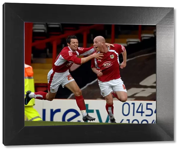 Bristol City: Brooker and Sproule in Euphoric Celebration (vs. Norwich City)