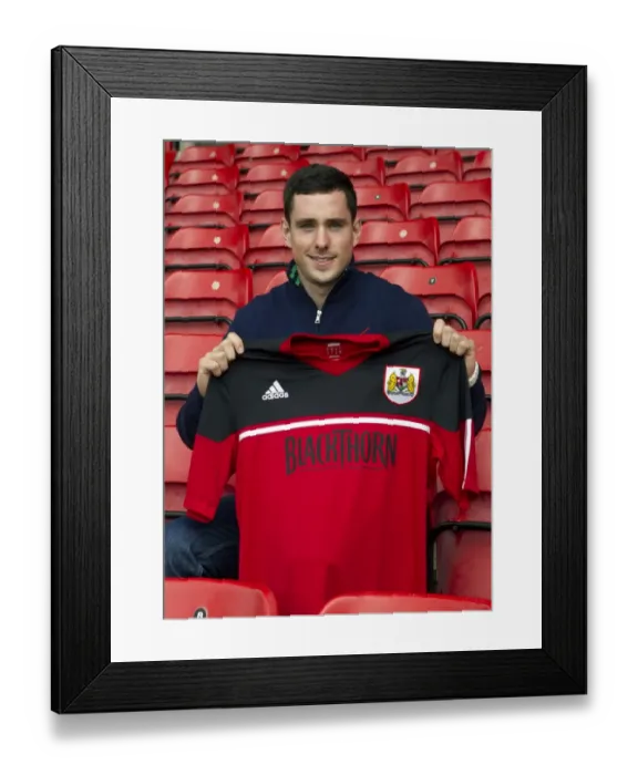 Framed Print : Bristol City FC Welcomes New Signing Greg Cunningham Ahead of Pre-Season Training