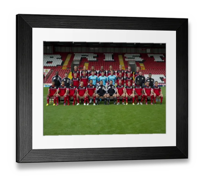 Framed Print : Bristol City FC 2012-2013 Squad: United at Ashton Gate - Pre-Season Team Photo