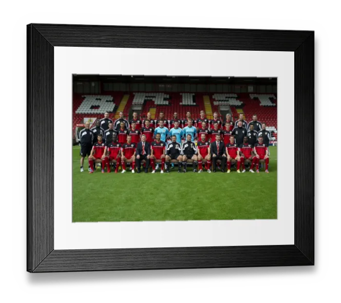 Framed Print : Unseen Heroes of Bristol City FC 2012-2013: The Squad Behind the Scenes - Team Photo