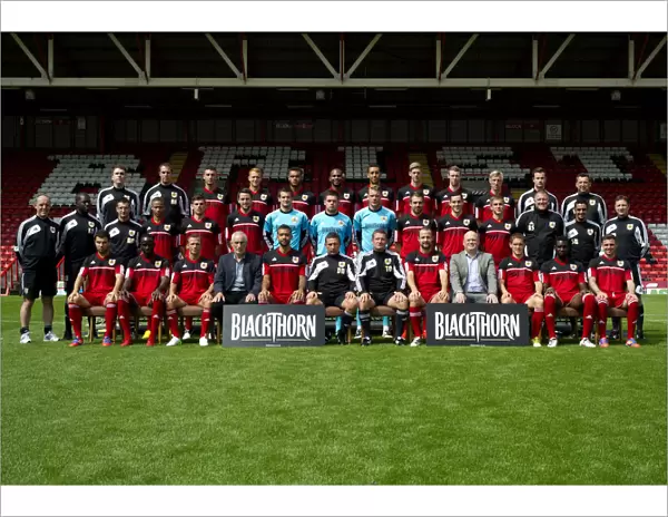 Bristol City Football Team: Pre-Season Photo Shoot at Ashton Gate Stadium (2012-13)