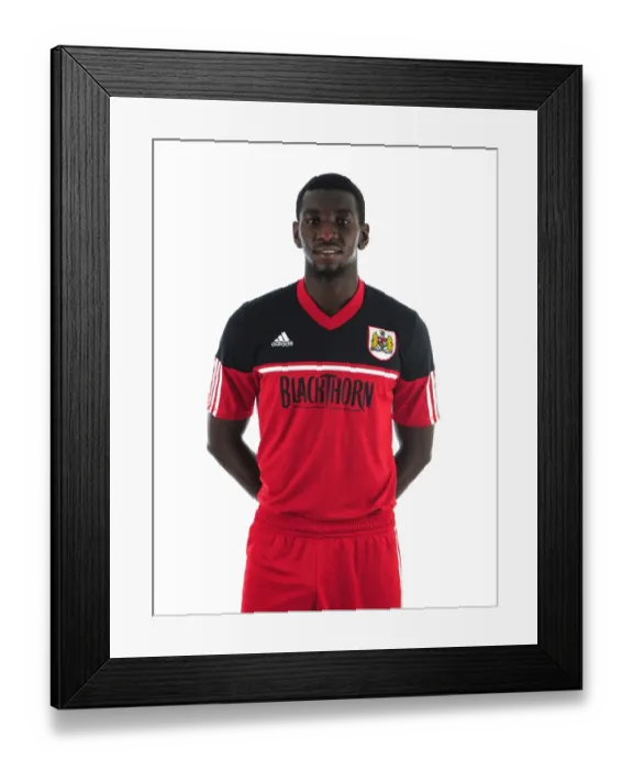 Framed Print : Bristol City: Yannick Bolasie's Focused Expression in Pre-Season Training Framed Print : Bristol City: Yannick Bolasie's Focused Expression in Pre-Season Training