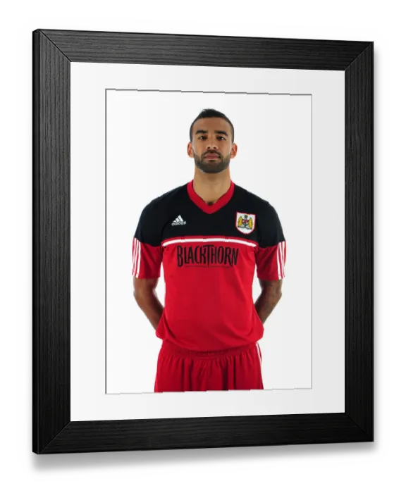 Framed Print : Bristol City Football Club: Liam Fontaine's Leadership at Ashton Gate - Pre-Season Team Photo