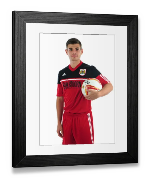 Framed Print : Joe Edwards: Focused and Ready at Ashton Gate Stadium - Bristol City FC Pre-Season Football Training Framed Print : Joe Edwards: Focused and Ready at Ashton Gate Stadium - Bristol City FC Pre-Season Football Training