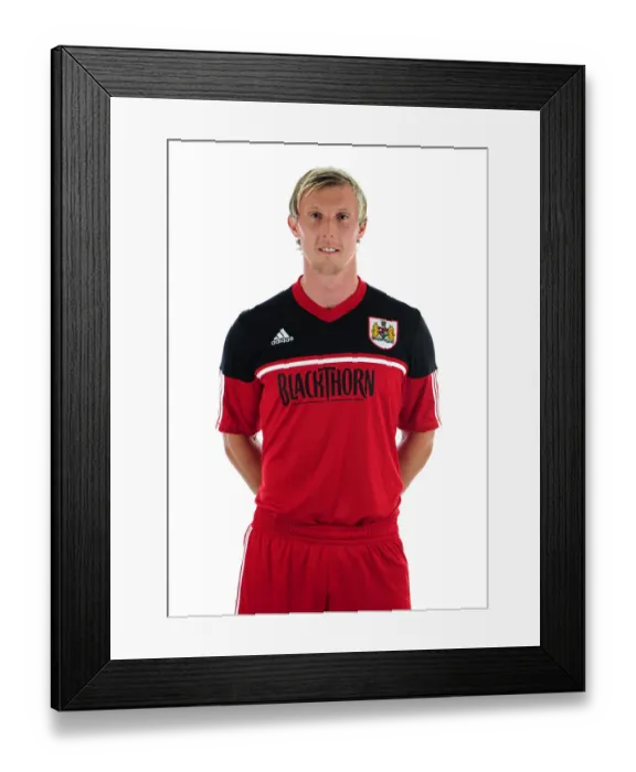 Framed Print : Bristol City Football Club: Liam Fontaine's Steadfast Leadership at Ashton Gate - Pre Season Team Photo