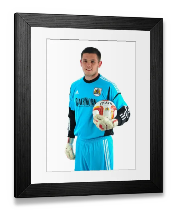 Framed Print : Bristol City Football Club: Lewis Carey's Unwavering Concentration at Pre-Season Training, Ashton Gate Stadium Framed Print : Bristol City Football Club: Lewis Carey's Unwavering Concentration at Pre-Season Training, Ashton Gate Stadium